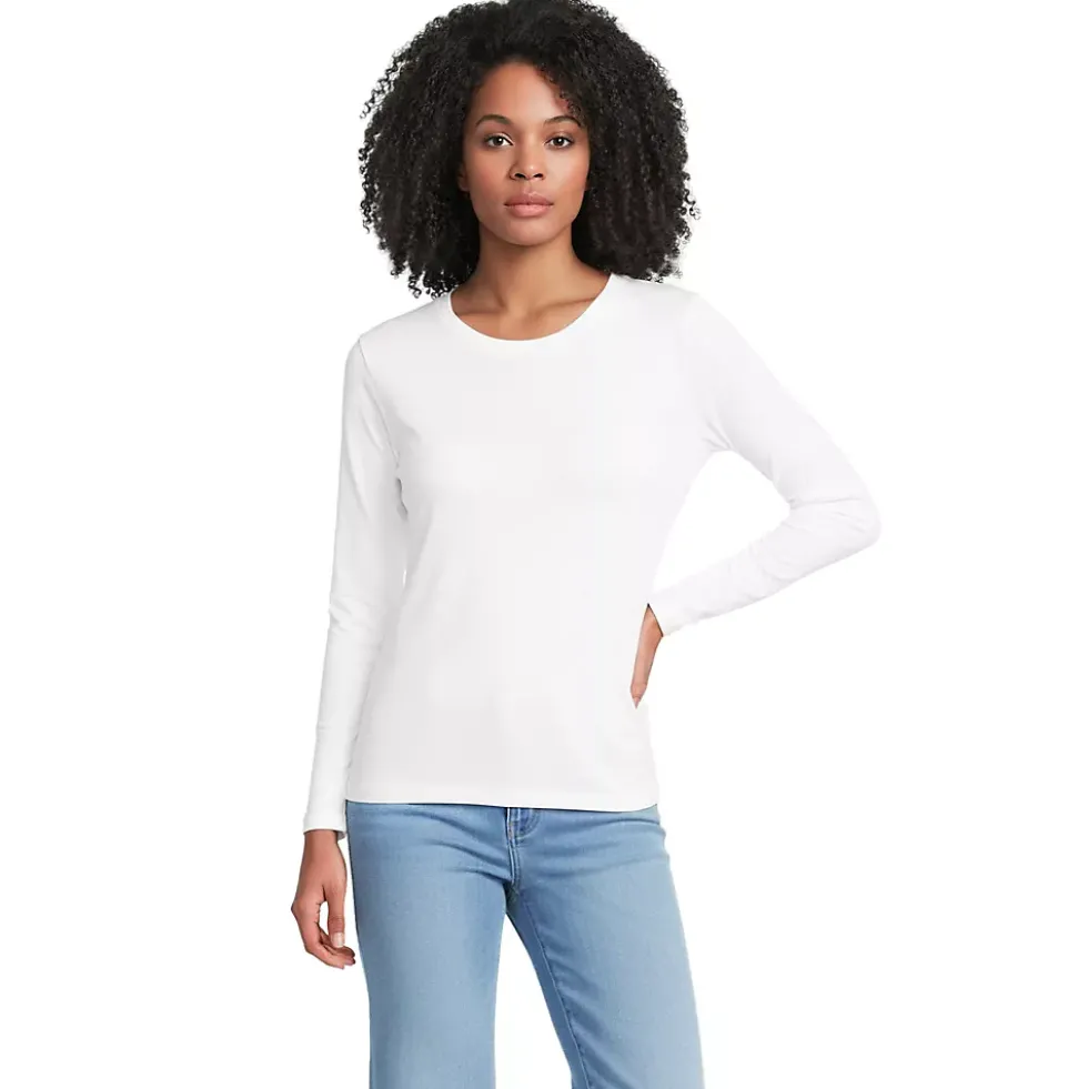 Supima Cotton Long Sleeve Crewneck T-Shirt