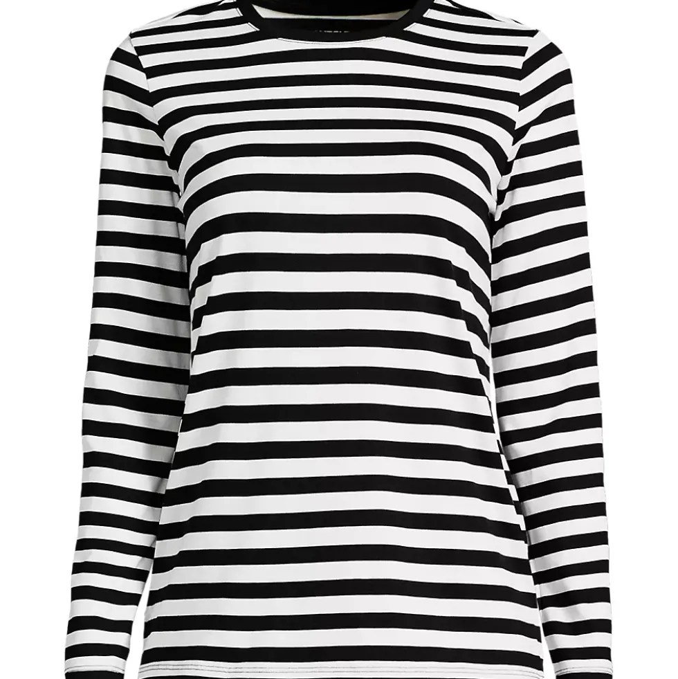 Supima Cotton Long Sleeve Crewneck T-Shirt