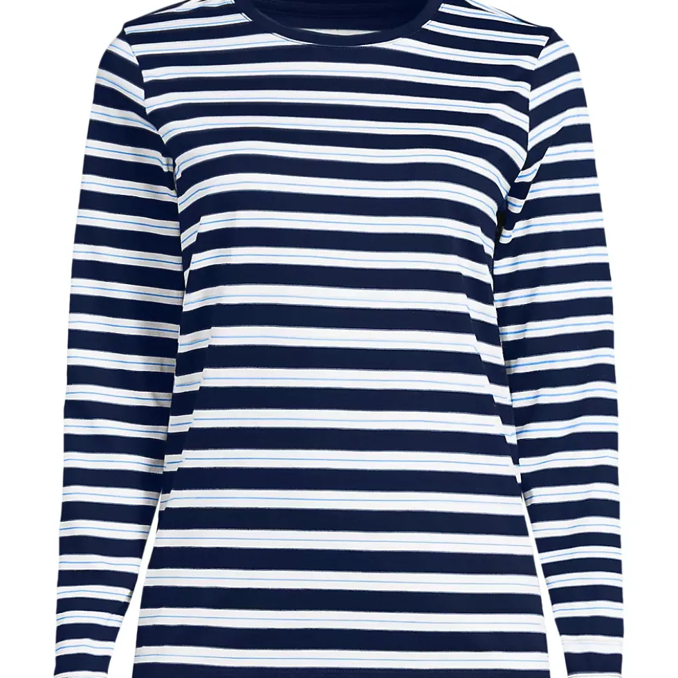 Supima Cotton Long Sleeve Crewneck T-Shirt