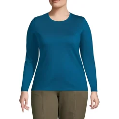 Supima Cotton Long Sleeve Crewneck T-Shirt
