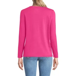 Supima Cotton Long Sleeve Crewneck T-Shirt