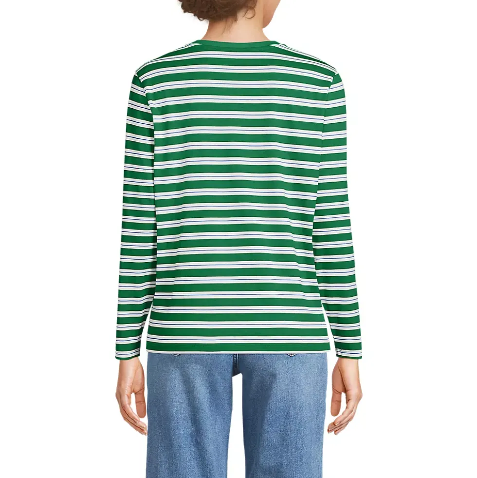 Supima Cotton Long Sleeve Crewneck T-Shirt