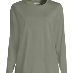 Supima Cotton Long Sleeve Crewneck T-Shirt