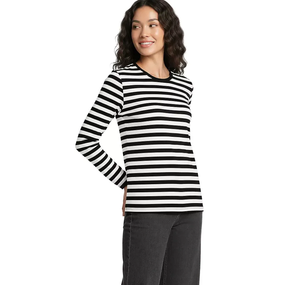 Supima Cotton Long Sleeve Crewneck T-Shirt