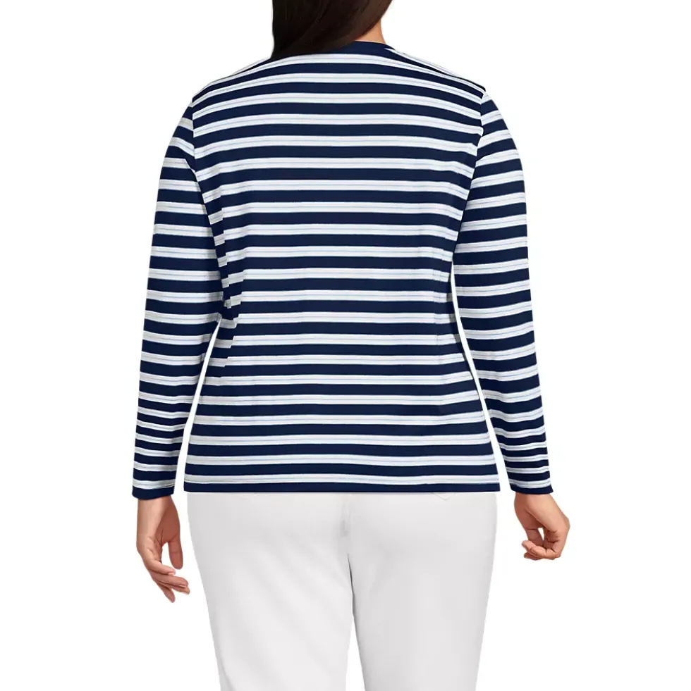 Supima Cotton Long Sleeve Crewneck T-Shirt