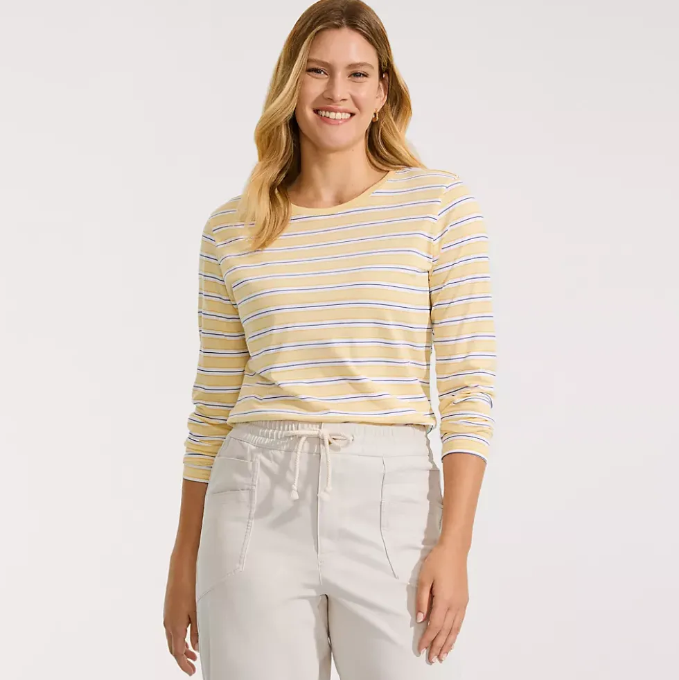 Supima Cotton Long Sleeve Crewneck T-Shirt