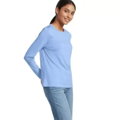 Supima Cotton Long Sleeve Crewneck T-Shirt