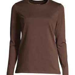Supima Cotton Long Sleeve Crewneck T-Shirt