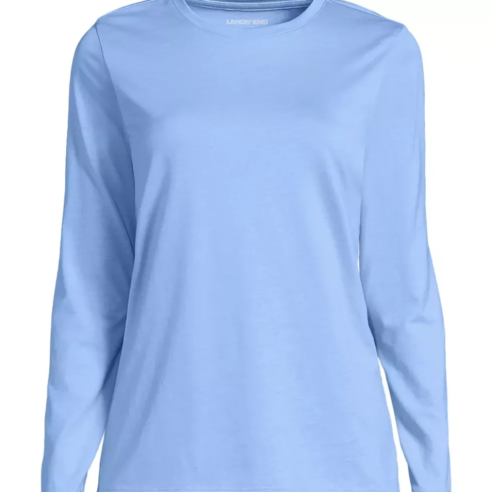 Supima Cotton Long Sleeve Crewneck T-Shirt