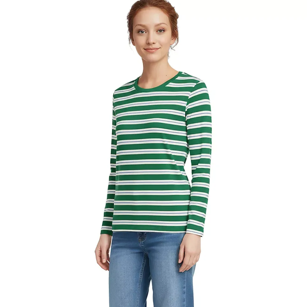 Supima Cotton Long Sleeve Crewneck T-Shirt