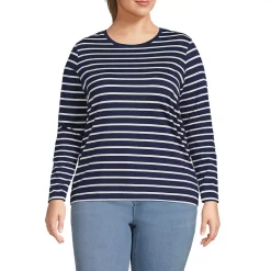 Supima Cotton Long Sleeve Crewneck T-Shirt