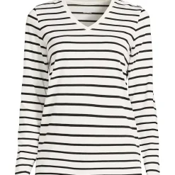Supima Cotton Long Sleeve V-Neck T-Shirt