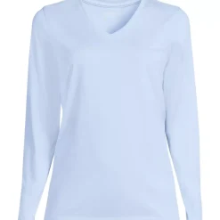 Supima Cotton Long Sleeve V-Neck T-Shirt