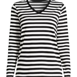 Supima Cotton Long Sleeve V-Neck T-Shirt
