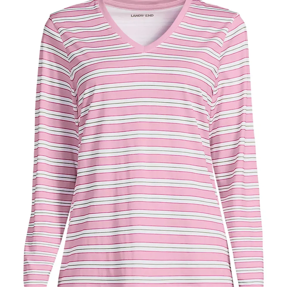 Supima Cotton Long Sleeve V-Neck T-Shirt