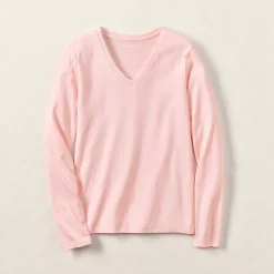 Supima Cotton Long Sleeve V-Neck T-Shirt