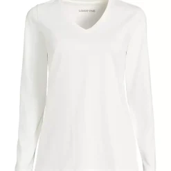 Supima Cotton Long Sleeve V-Neck T-Shirt