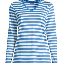 Supima Cotton Long Sleeve V-Neck T-Shirt
