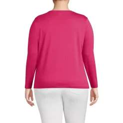 Supima Cotton Long Sleeve V-Neck T-Shirt