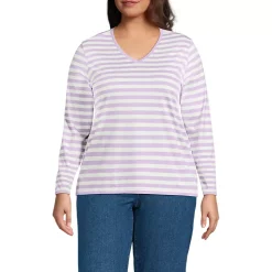 Supima Cotton Long Sleeve V-Neck T-Shirt