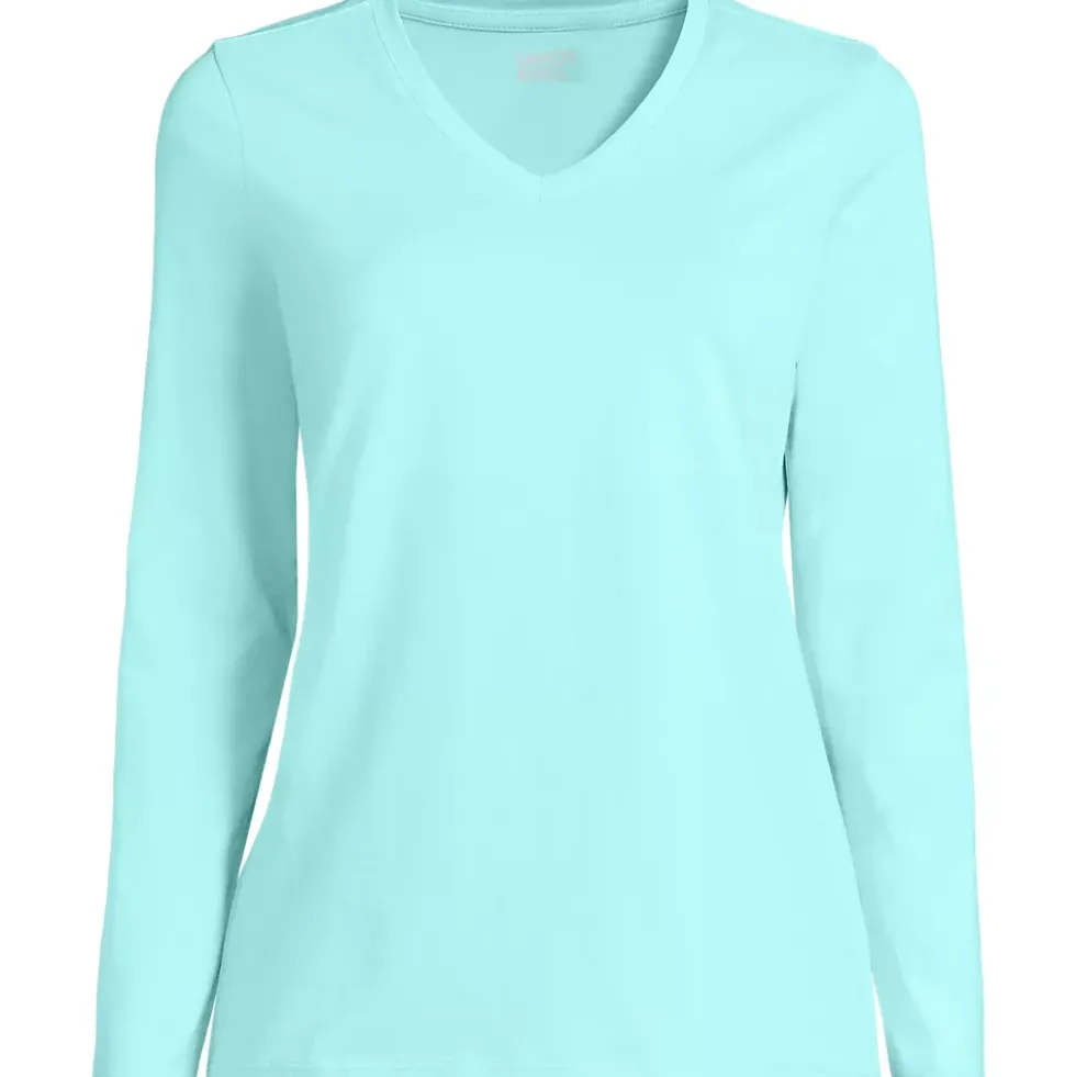 Supima Cotton Long Sleeve V-Neck T-Shirt
