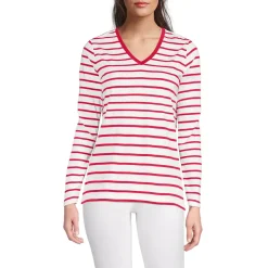 Supima Cotton Long Sleeve V-Neck T-Shirt