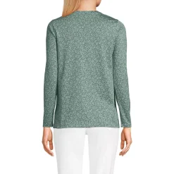 Supima Cotton Long Sleeve V-Neck T-Shirt