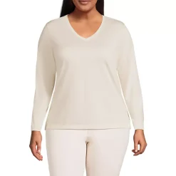 Supima Cotton Long Sleeve V-Neck T-Shirt