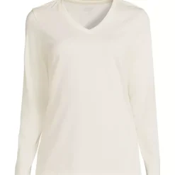 Supima Cotton Long Sleeve V-Neck T-Shirt
