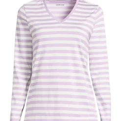 Supima Cotton Long Sleeve V-Neck T-Shirt