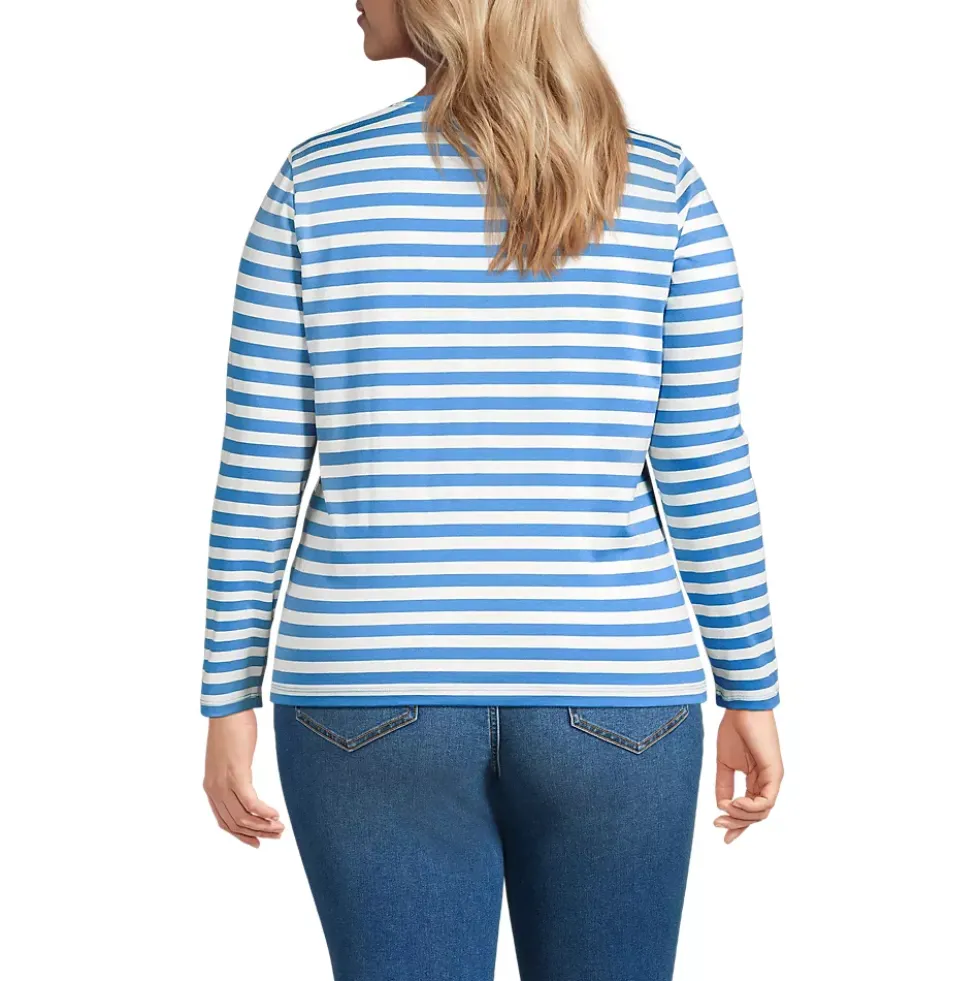 Supima Cotton Long Sleeve V-Neck T-Shirt