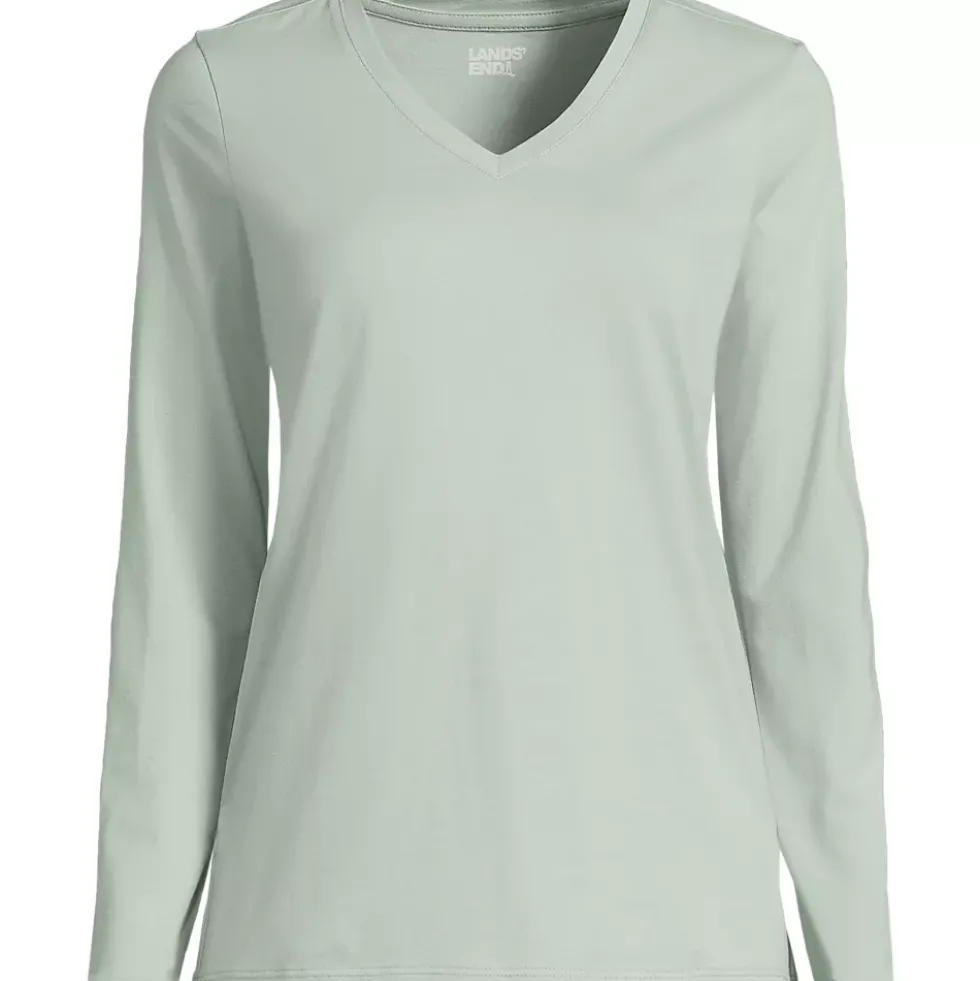 Supima Cotton Long Sleeve V-Neck T-Shirt