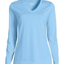 Supima Cotton Long Sleeve V-Neck T-Shirt