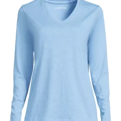 Supima Cotton Long Sleeve V-Neck T-Shirt
