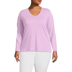 Supima Cotton Long Sleeve V-Neck T-Shirt