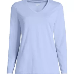 Supima Cotton Long Sleeve V-Neck T-Shirt