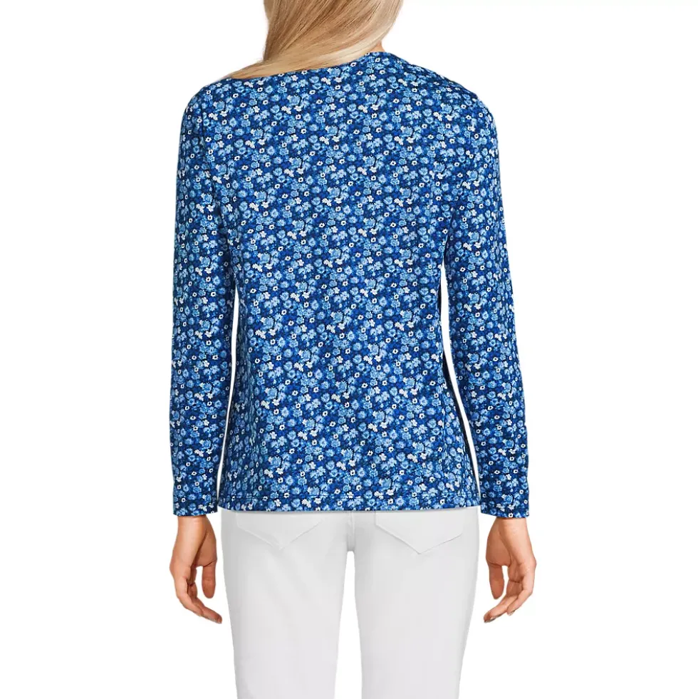 Supima Cotton Long Sleeve V-Neck T-Shirt