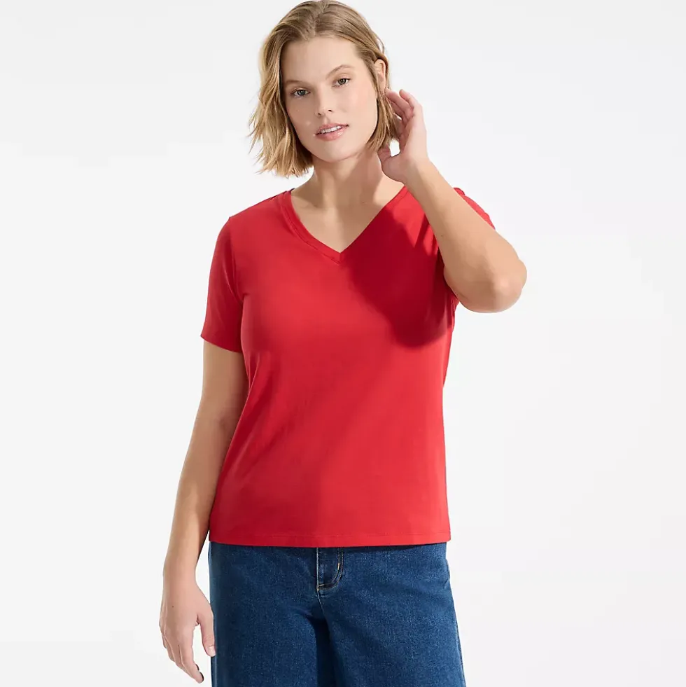 Supima Cotton V-Neck T-Shirt