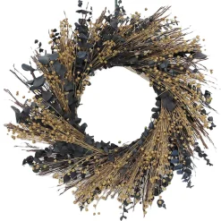Teufel 18" Preserved Eucalyptus and Flax Wreath
