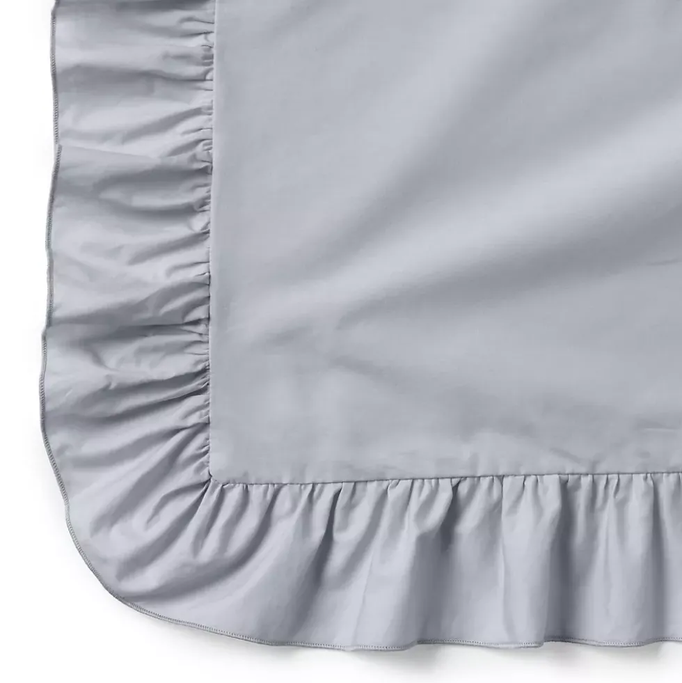 200 Thread Count Cotton Crisp and Cool Percale Ruffle Duvet Bed Cover