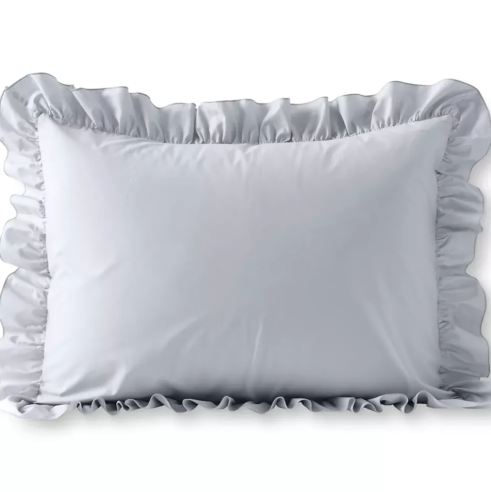 200 Thread Count Cotton Crisp and Cool Percale Ruffle Duvet Bed Cover