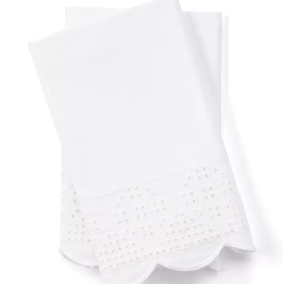 300 Thread Count Cotton Percale Eyelet Bed Sheet Set