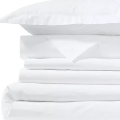 300 Thread Count Cotton Smooth Percale Duvet Bed Cover