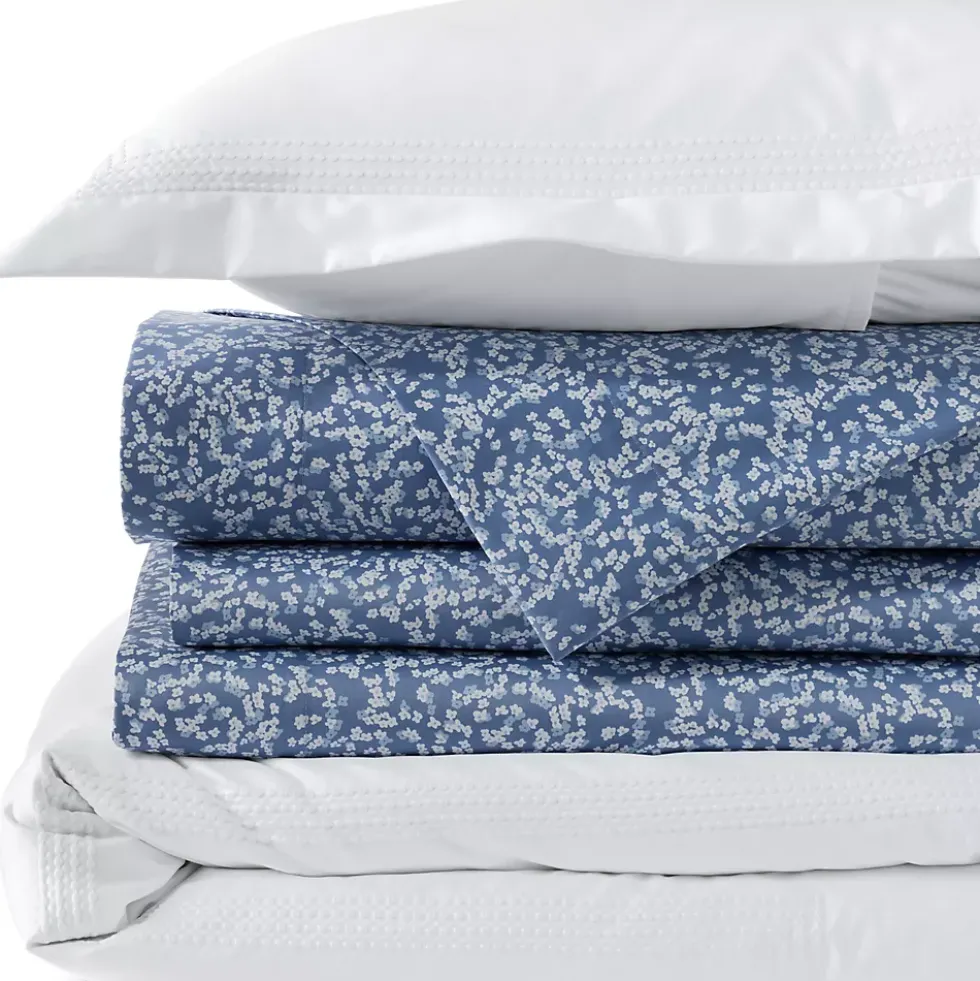 400 Thread Count Premium Supima Cotton No Iron Sateen Embroidered Duvet Bed Cover