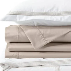400 Thread Count Premium Supima Cotton No Iron Sateen Embroidered Duvet Bed Cover