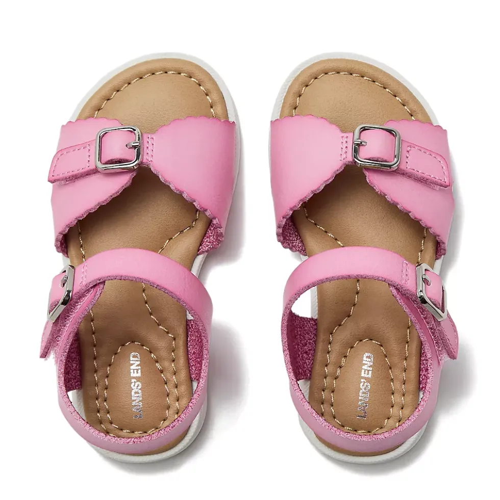 Toddlers Easy On Scalloped Sandals