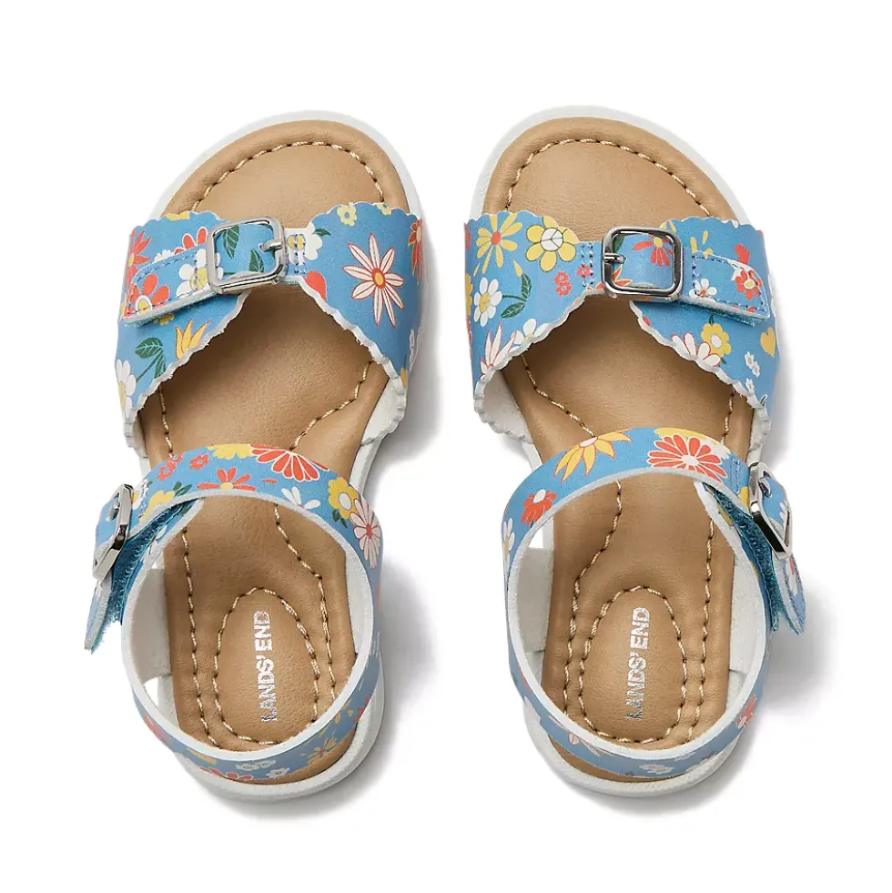 Toddlers Easy On Scalloped Sandals