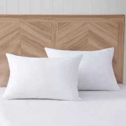 Truly Calm Antimicrobial Down Alternative Pillows with Protector - 2 Pack