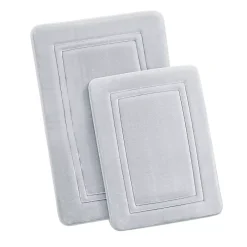 Truly Calm HeiQ AntiMicrobial Memory Foam Bath Rugs- Set of 2