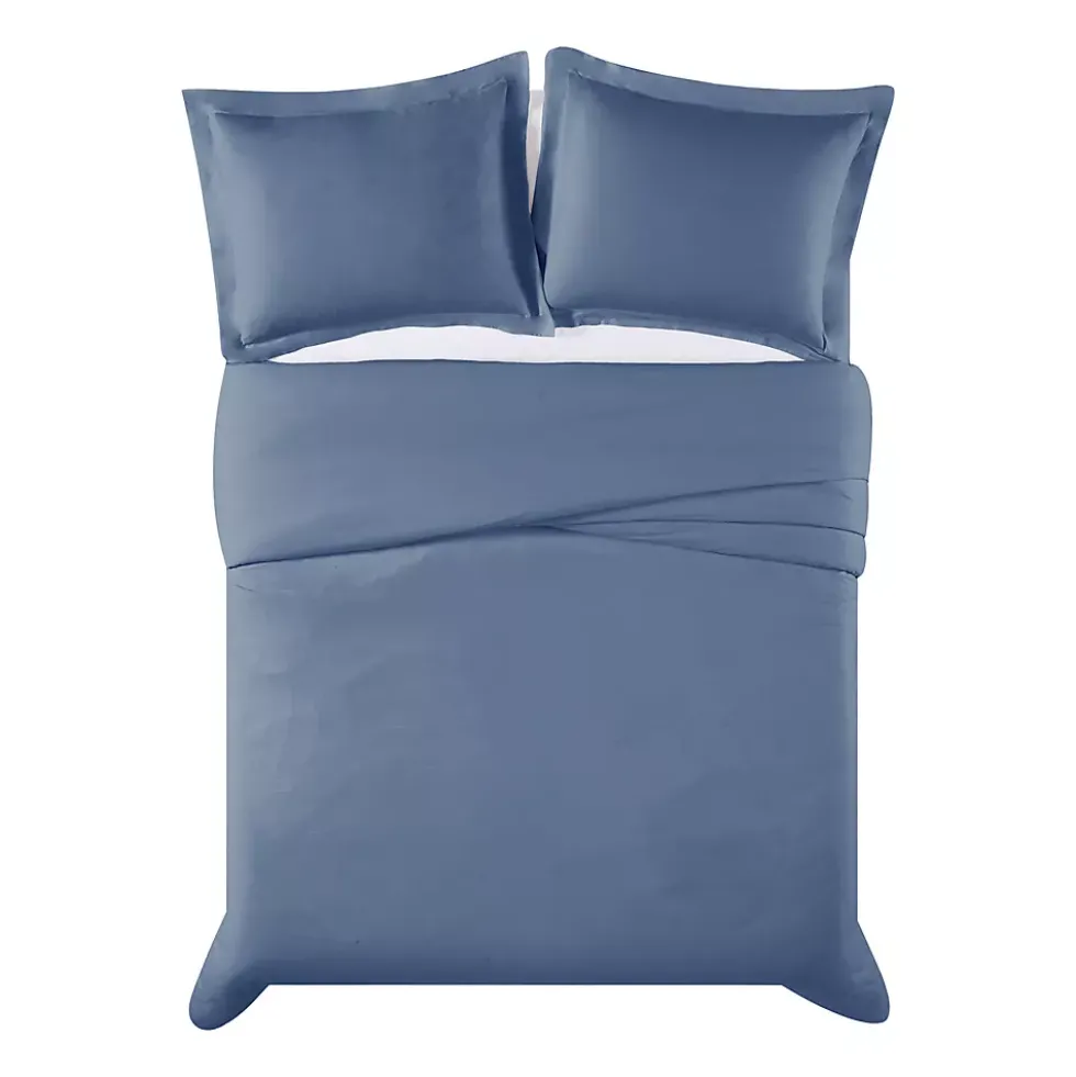 Truly Calm Silver Cool Cotton Duvet Cover Set